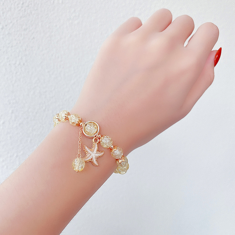 Vòng tay pha lê giá rẻ nhiều mẫu thời trang màu sắc tuổi teen VC11