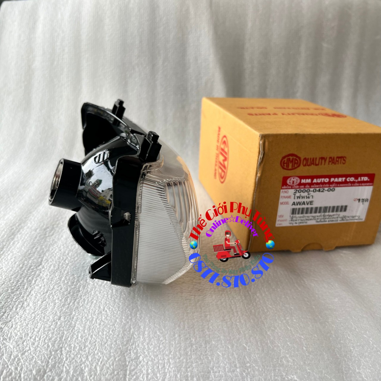 Đèn pha, Chóa đèn Wave thái 100 zin Thái Lan 2000-042-00