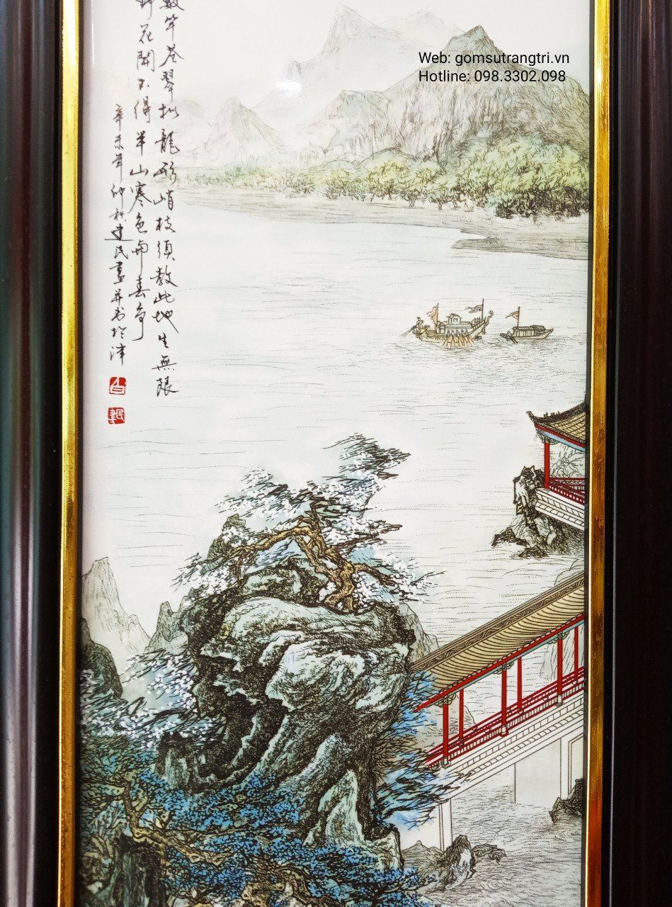TRANH SỨ SƠN THỦY