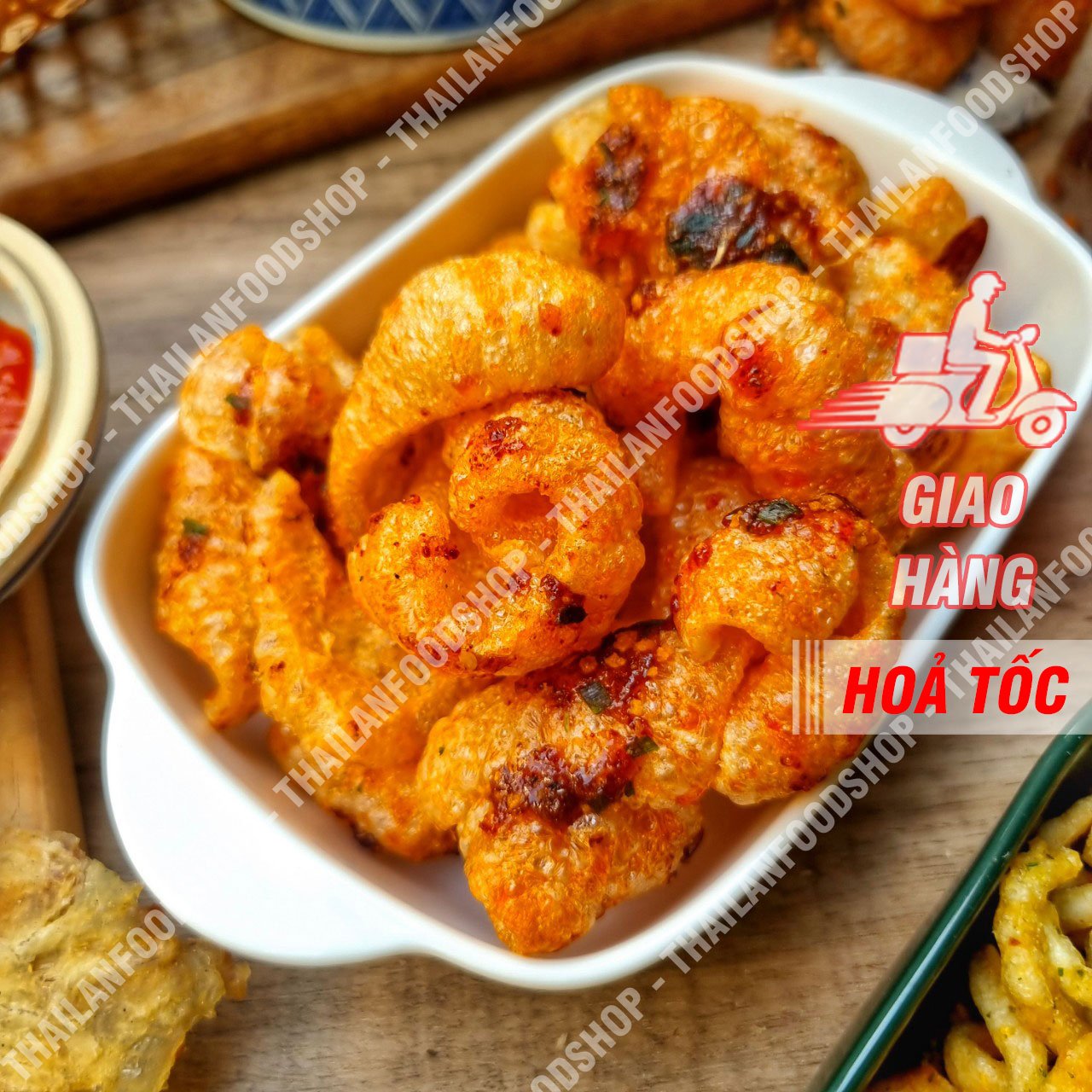 Da Heo Quay Giòn Sốt Mắm Hành - Lon 130gr