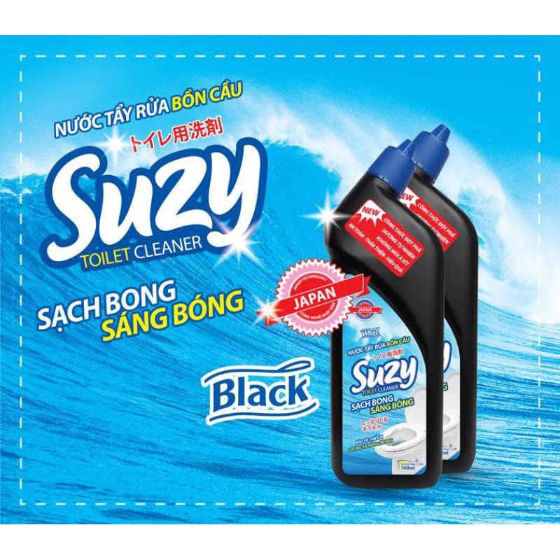 [CHÍNH HÃNG ] Nước tẩy rửa bồn cầu, nhà tắm Cao Cấp Suzy Nhật Bản 560ml - thành phần Hữu Cơ, không mùi axit
