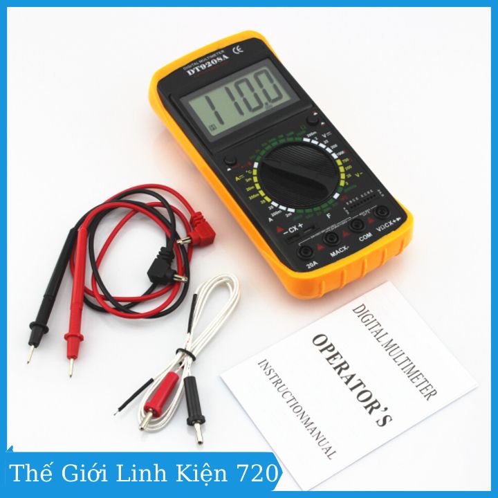 Đồng hồ đo vạn năng DT-9208A ( BH : 3 tháng )