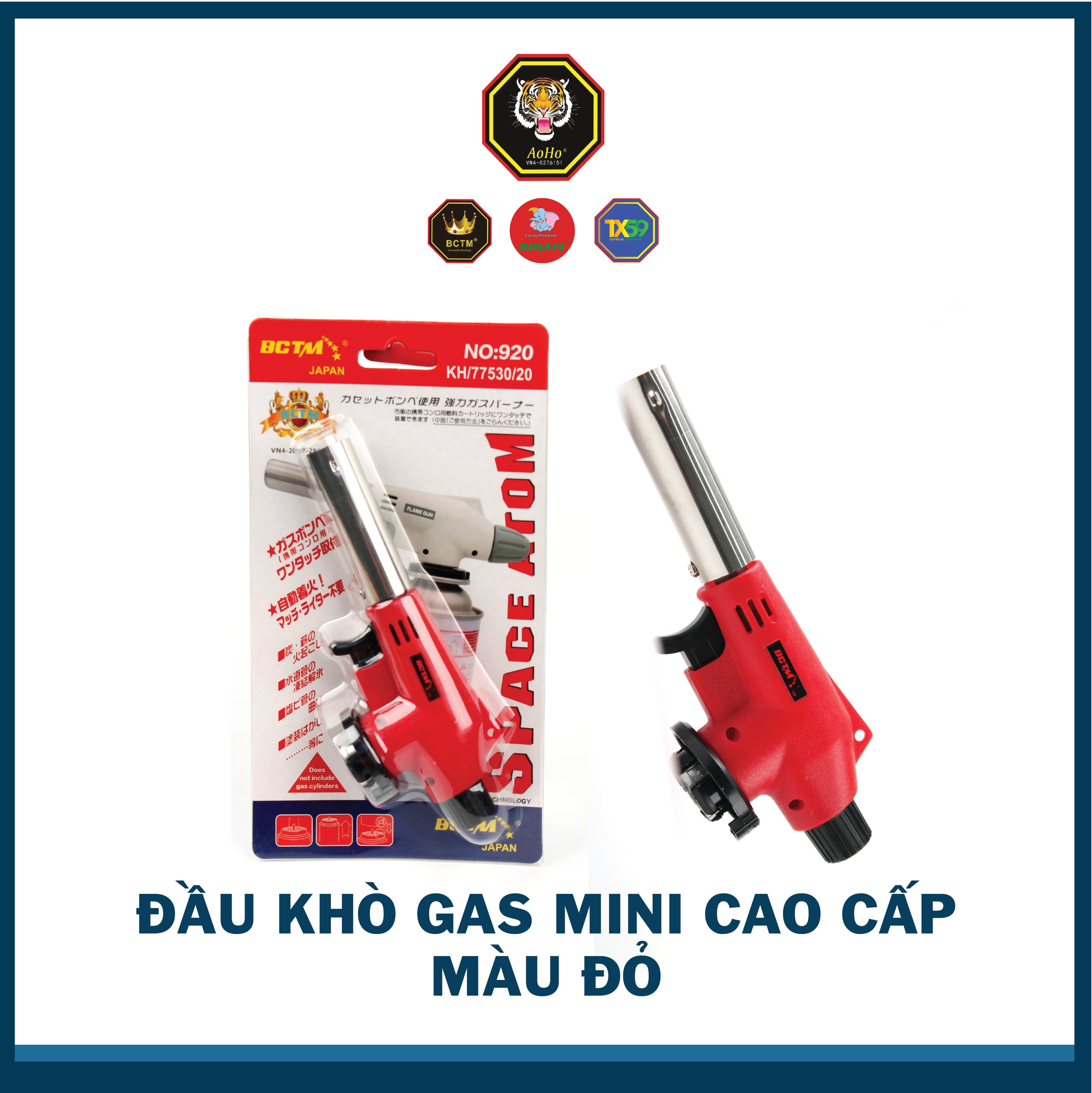 Đầu Khò Bình Gas Mini 920 Màu Đỏ