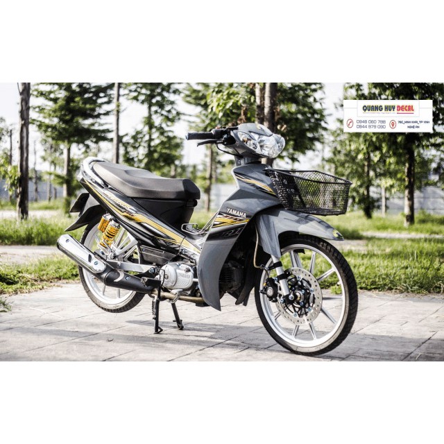 Tem trùm Sirius xám xi măng rc, team trùm sirius đẹp, độ tem sirius, tem dán xe máy sirius, decal sirius, tem trùm sirius rẻ đẹp