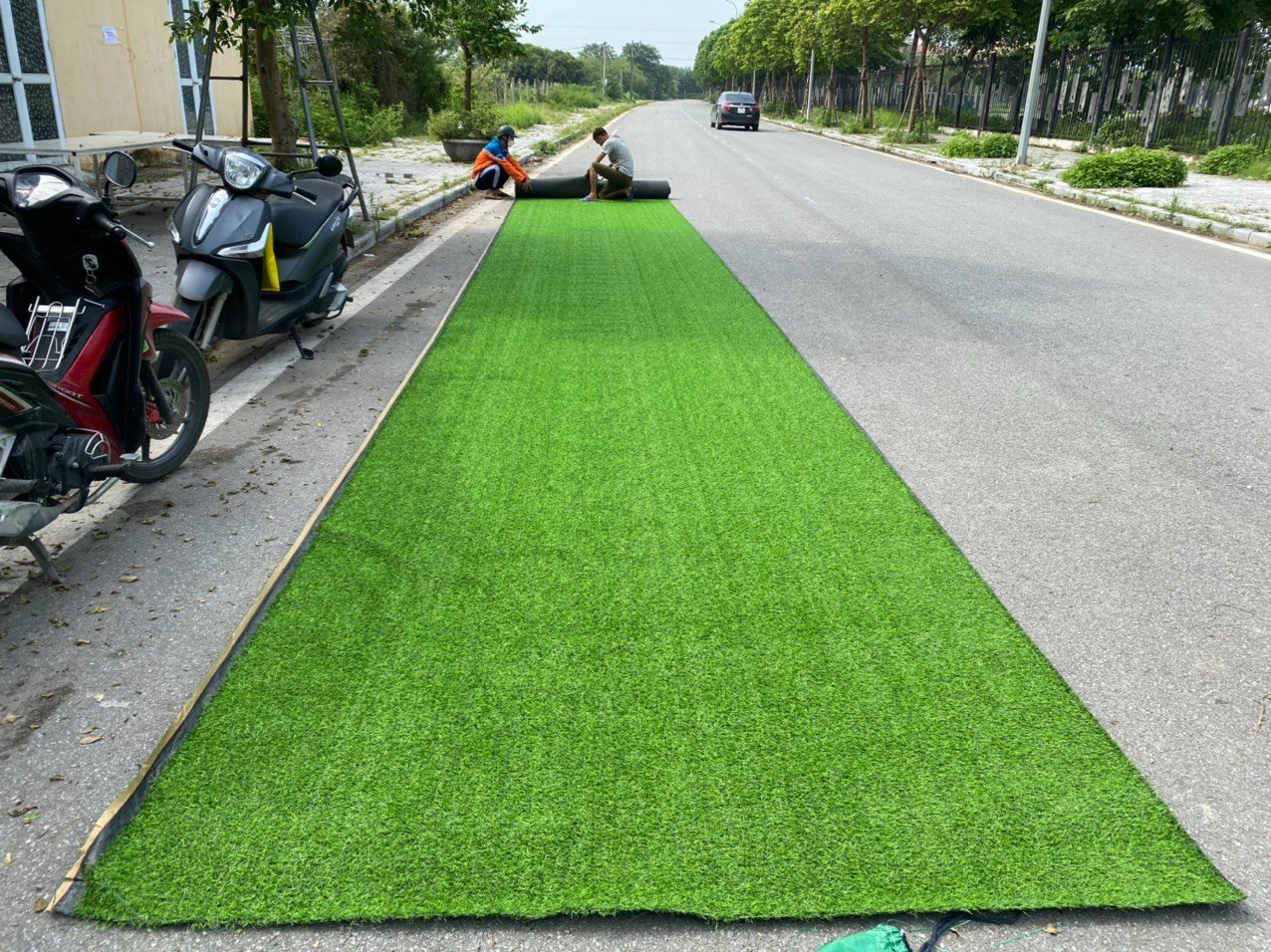 Cỏ Nhân Tạo lót sàn vỉa hè cao 2cm combo rộng 2m x 1m ,15m,2m ,2,5m ,3m , Thảm cỏ nhựa lót bể cá