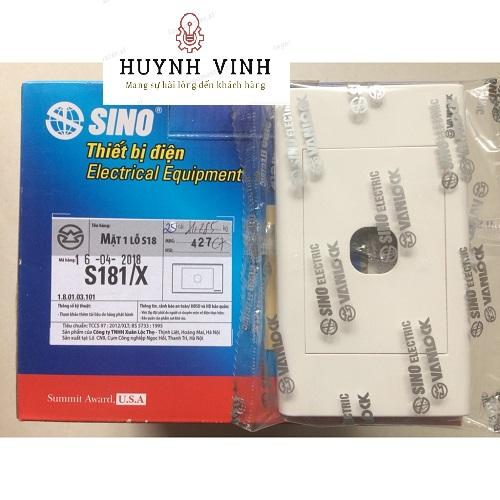 Bộ Mặt 1 Lỗ + 1 Công tắc - SINO - S18
