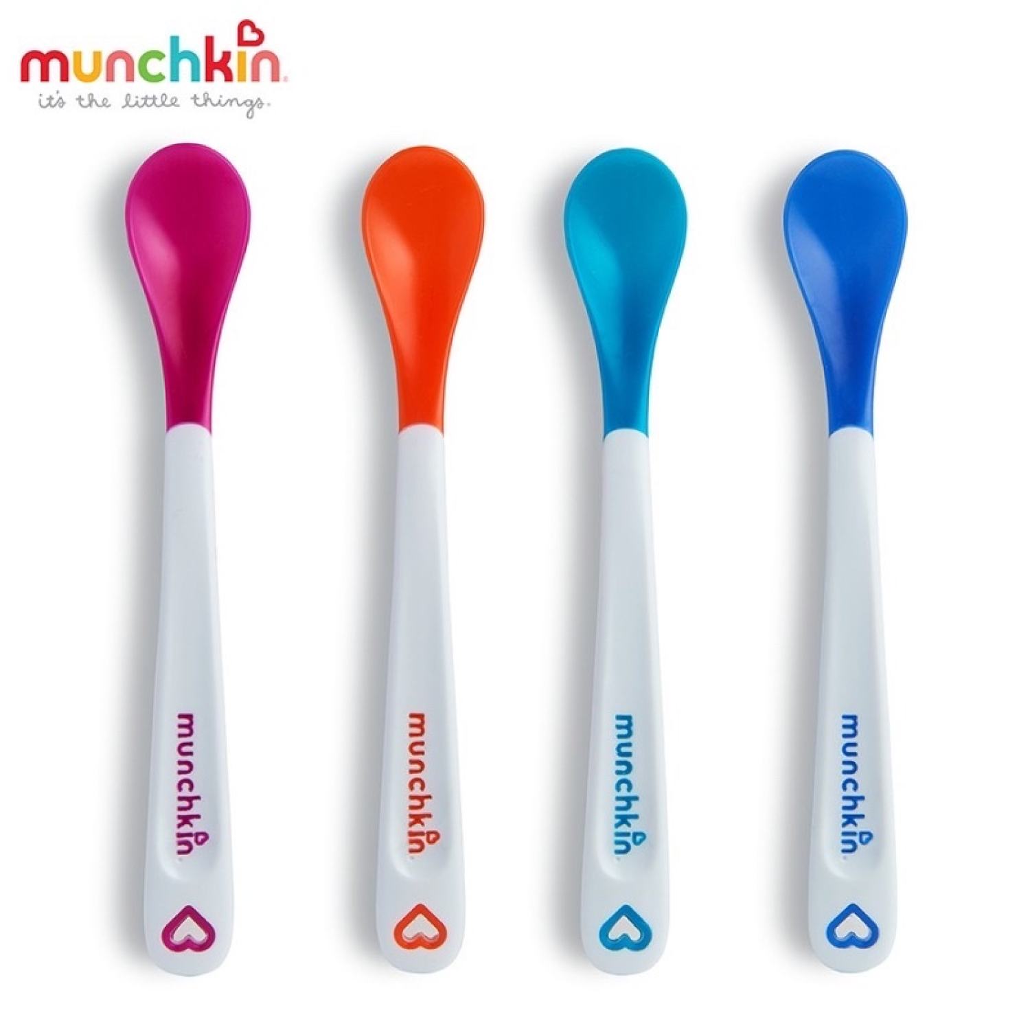 Thìa báo nóng Munchkin cho bé 4m+