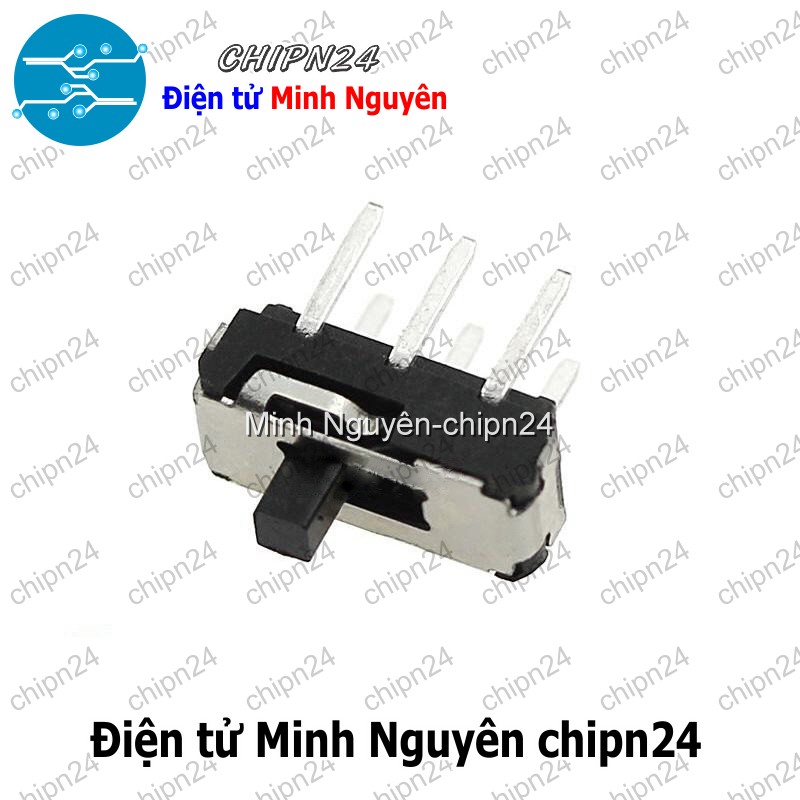 [5 cái] (K87) Công Tắc Gạt MSS-22D16 (2P2T 6 chân 2 vị trí Thẳng) 300mA - HH000551