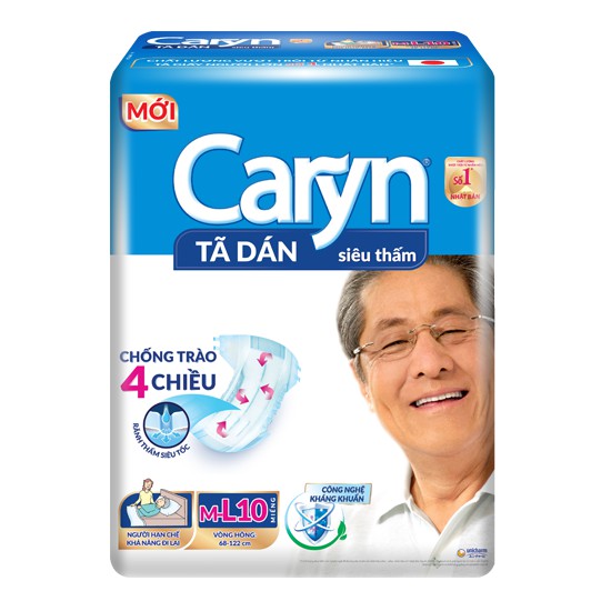 [HCM]Tã Dán Caryn Siêu Thấm M10 / M20 / M40