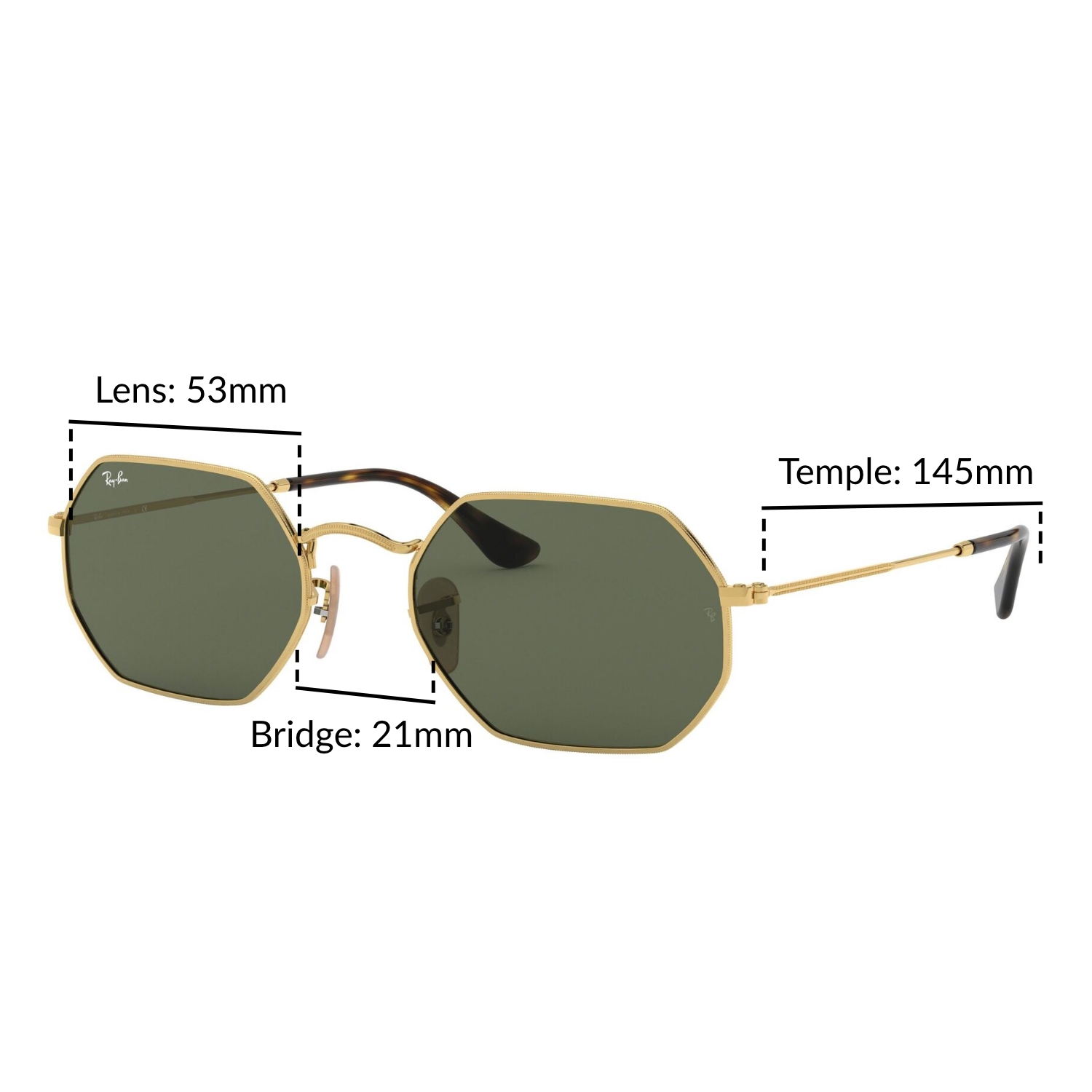 Mắt Kính RAY-BAN OCTAGONAL - RB3556N 1 - Kính mát Size 53