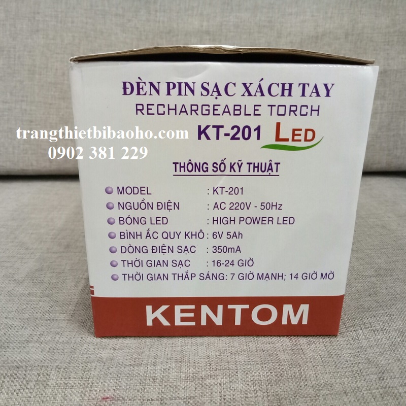 Đèn pin sạc KenTom KT-201