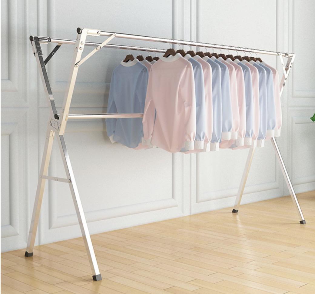 Phụ Kiện Thuận Lợi - Sào phơi đồ X co giản 1,35-2m không rỉ Nhật Bản (tặng kẹp móc)