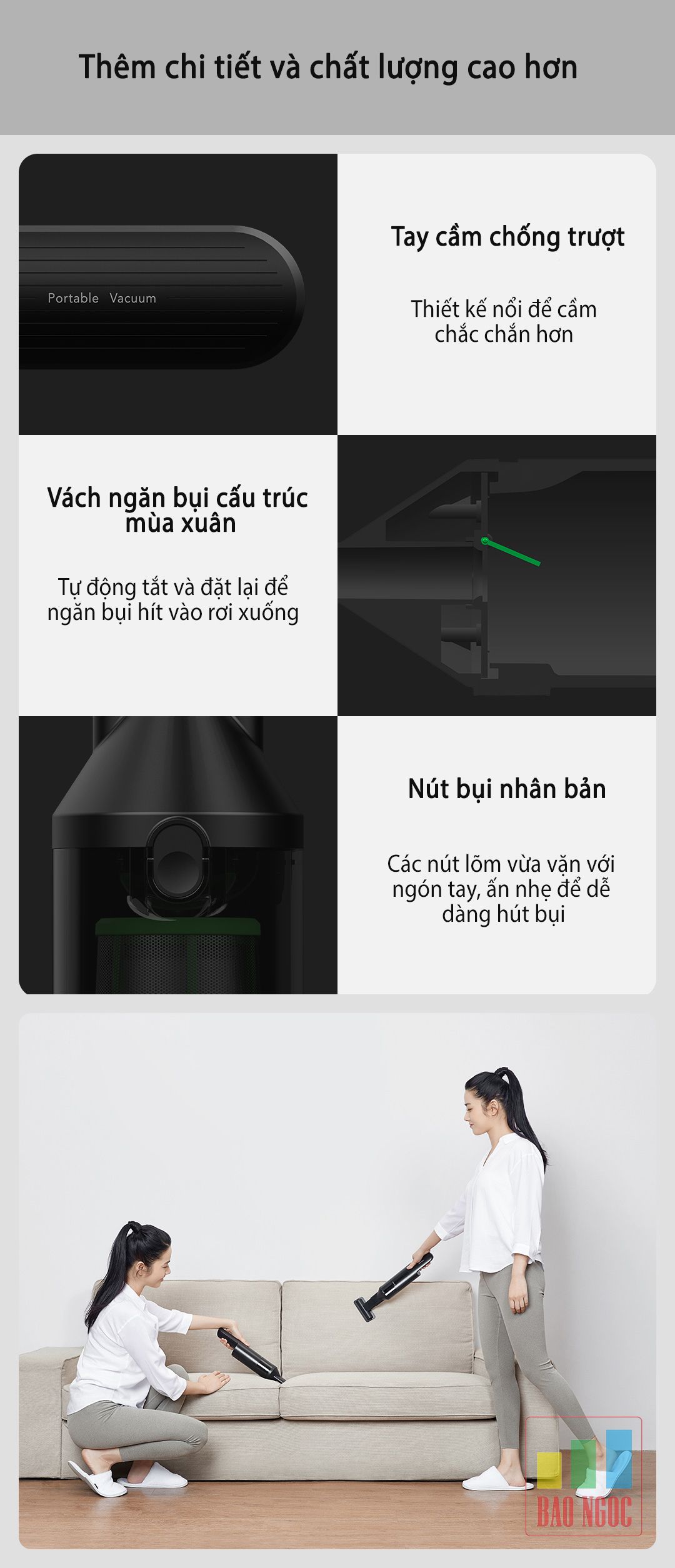 Máy hút bụi cầm tay Xiaomi Cleanfly FV2