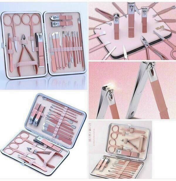 [HCM]Bộ Cắt Móng Tay Bộ Làm Móng Tay Bộ Cắt Móng 18 Món Đa Năng Bấm Dũa Móng Tay 3DM Dụng Cụ Làm Nail Nail Care Cao Cấp Nhiều Dụng Cụ Tiện Lợi Bo kiem cat mong tay cao cap