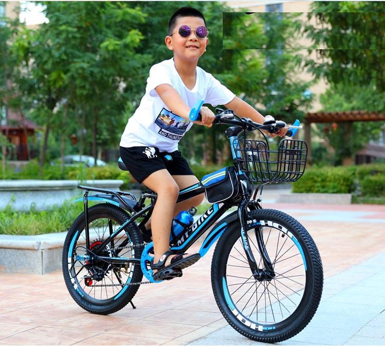 xe đạp thể thao 24 inh cho bé trai 9-15 tuổi TẶNG KÈM GIỎ VÀ GÁCBAGA