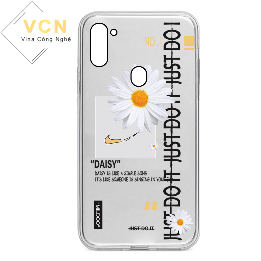 [HCM]Ốp lưng Vsmart Active 3 Hoa Cúc Peaceminusone dẻo trong in hình nổi 5D(sản phẩm có mẫu 6)