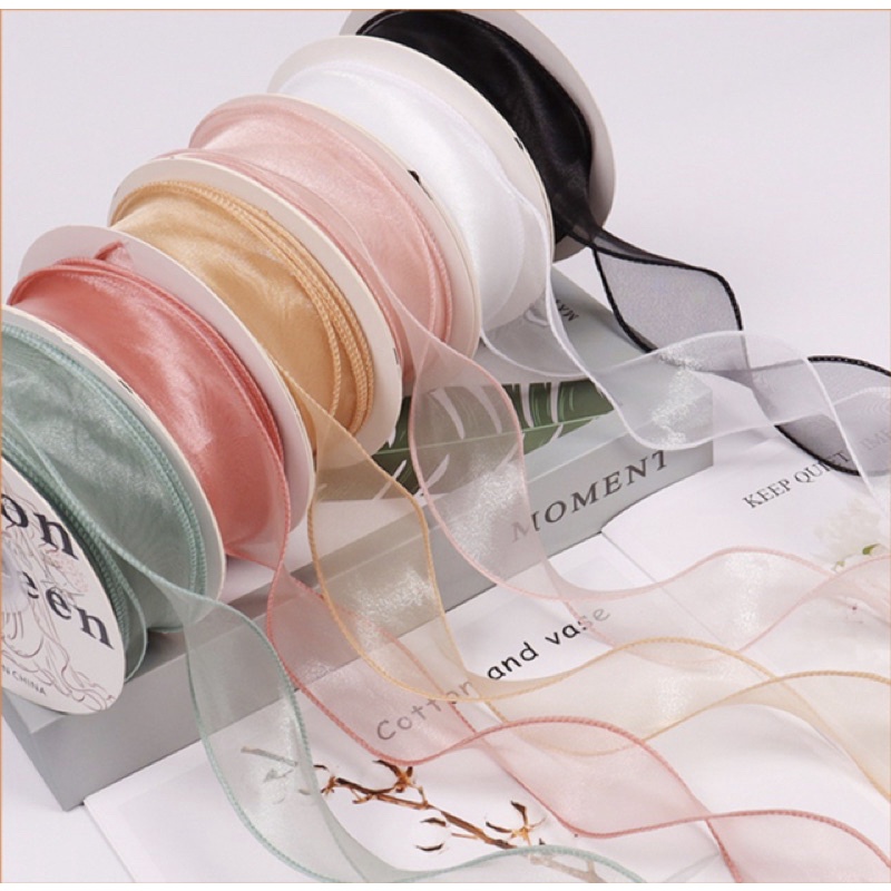 Ruy băng voan viền sóng 4cm