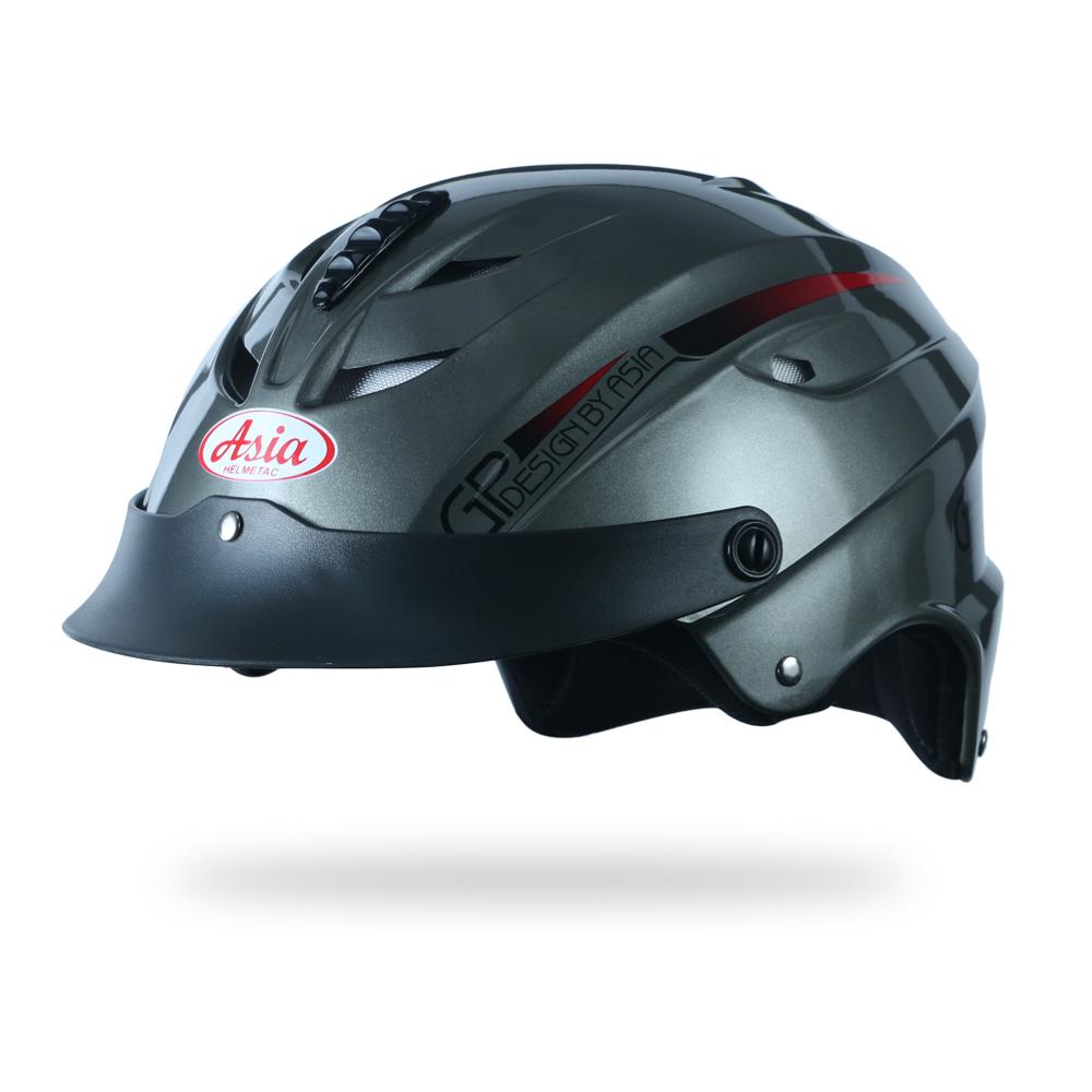 [NHÀ SẢN XUẤT] Mũ bảo hiểm nửa đầu có kính Asia Helmet MT-117LT - Trọng lượng nhẹ - Thoáng mát - Phù hợp với cả nam và nữ - Hàng chính hãng - Bảo hành 12 tháng | Trực tiếp từ NSX