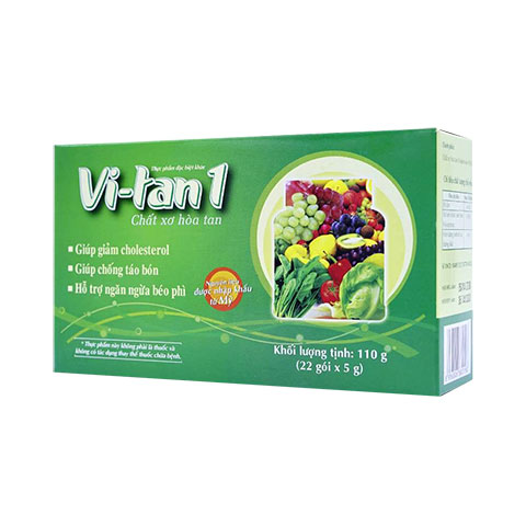 Vi-Tan 1 - Hỗ trợ bổ sung chất xơ hòa tan giúp hỗ trợ chống táo bón