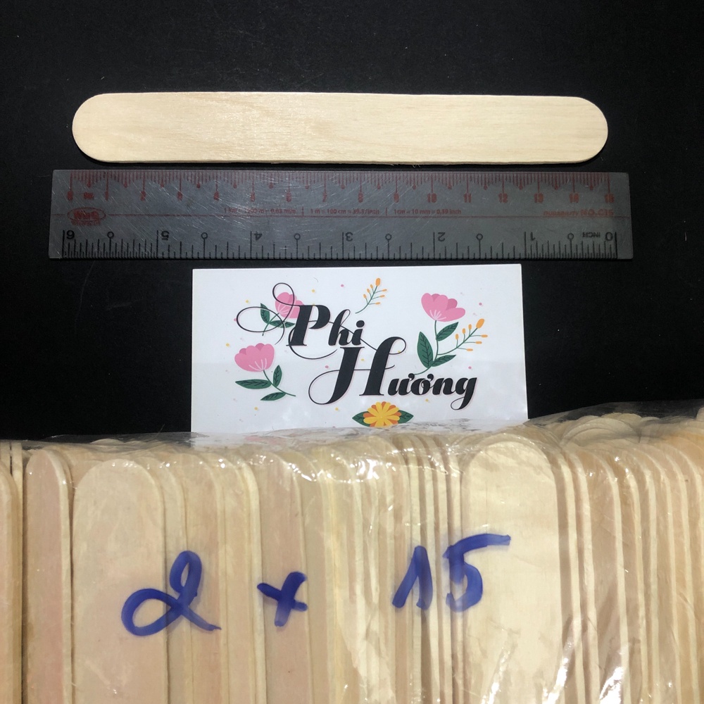 Que kem, que đè lưỡi, que gỗ làm mô hình handmade