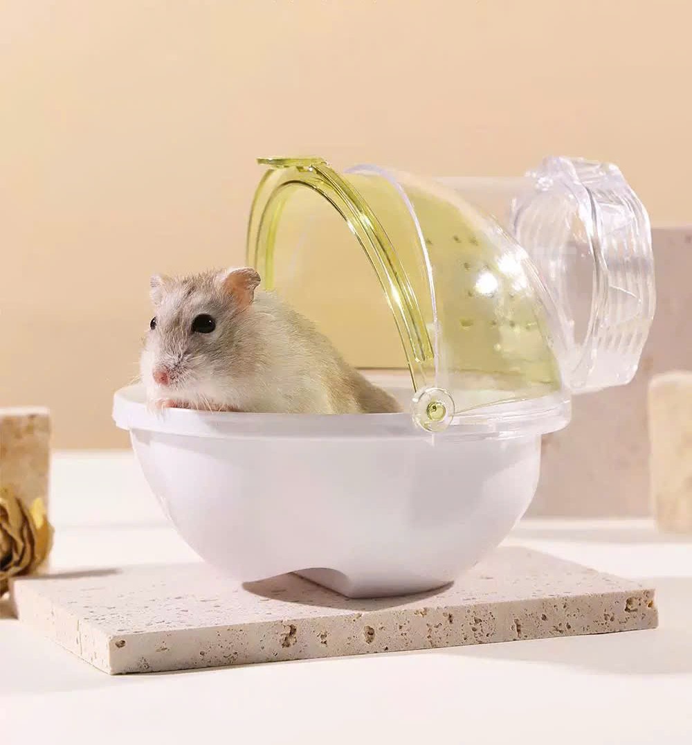 Nhà tắm vũ trụ gắn lồng dành cho hamster / đuôi mập - T3 PETS SHOP