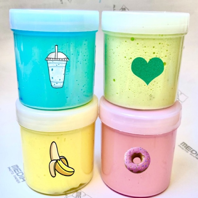 Slime basic đủ màu, phối màu dễ thương/ Slime basic đặc, dẻo/Kèm borax