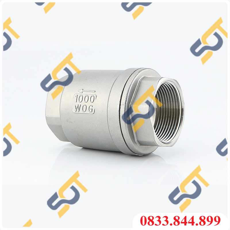 Van một chiều inox, van một chiều lò xo inox 304 21 27 34 bao test axit
