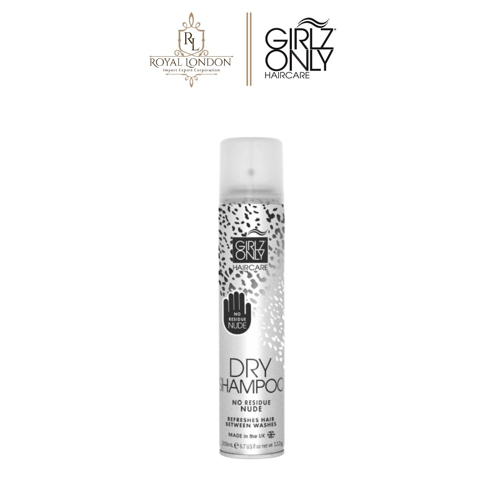 [6-11/12 VOUCHER GIẢM 8%]Dầu gội khô Girlz Only Dry Shampoo No Residue Nude 200ml