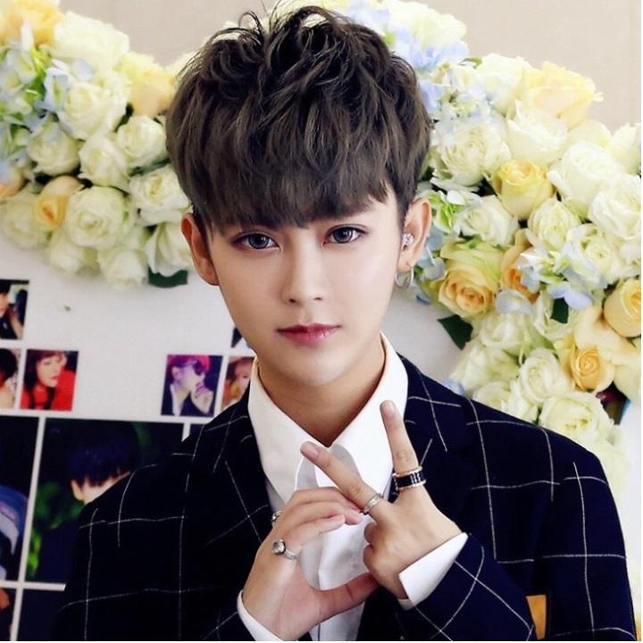 Tóc giả nam nguyên đầu,tóc giả nam cao cấp làm bằng tơ mềm mượt như tóc thật (màu vàng) + tặng kèm lưới