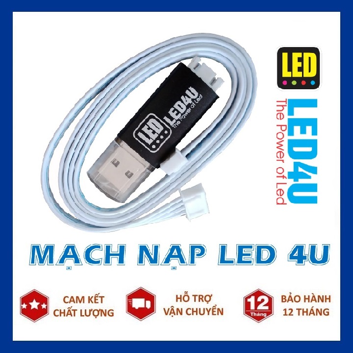 Mạch nạp led 4u - dây nạp truyền chương trình cho mạch led vẫy