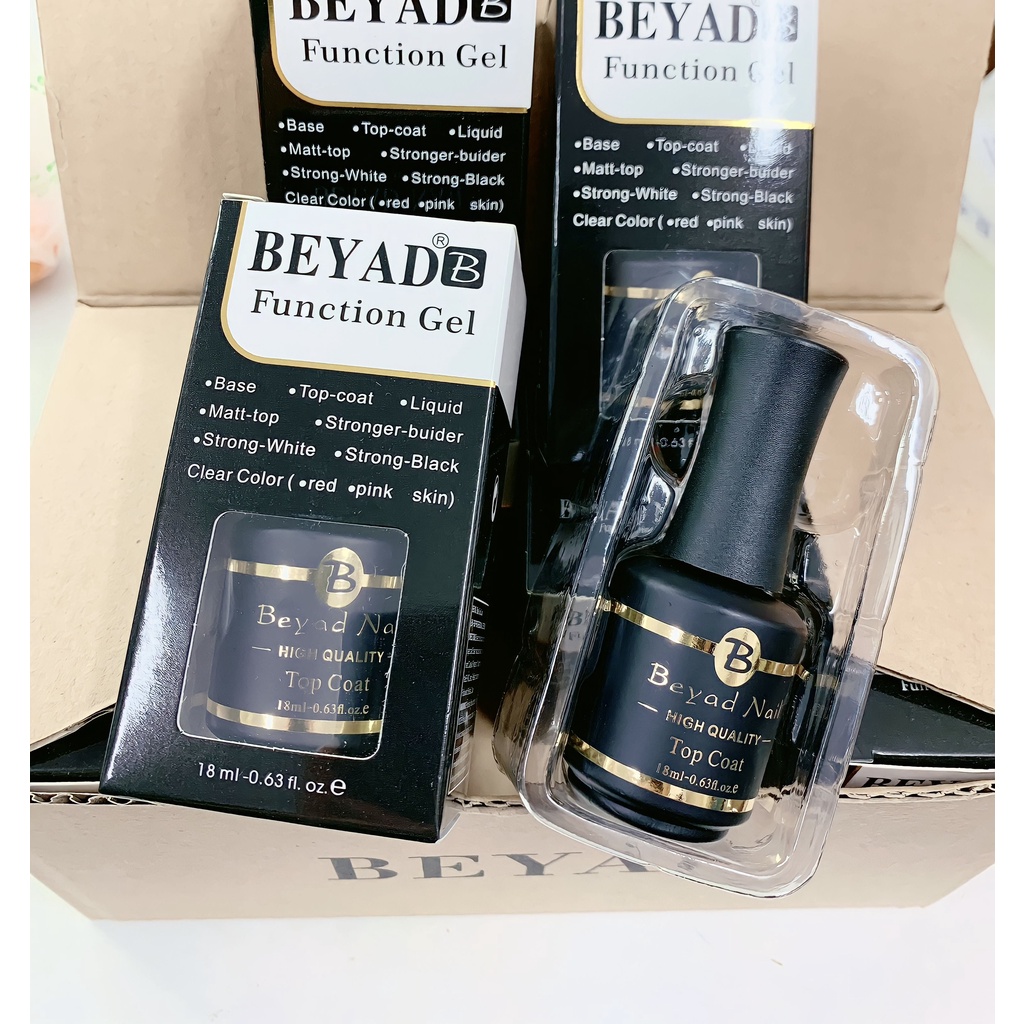 [PHỤ KIỆN NAIL] Base Top cứng móng phủ bóng  - base top beyad mỹ