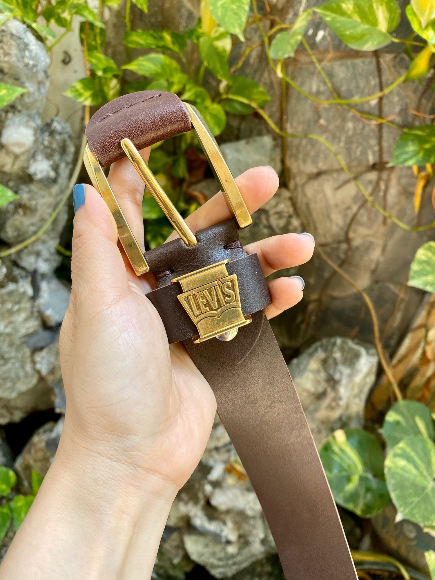 [HCM]Dây da 1 lớp kim 4cm