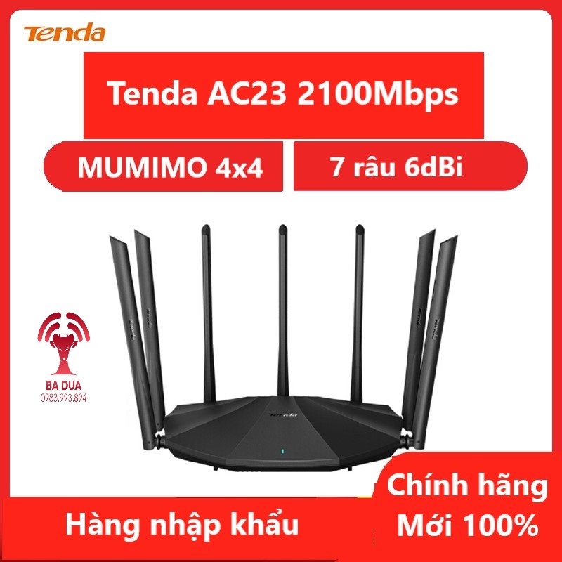 Bảng giá Bộ Phát Wifi Router Wifi Tenda AC23 AC2100Mbps Phong Vũ