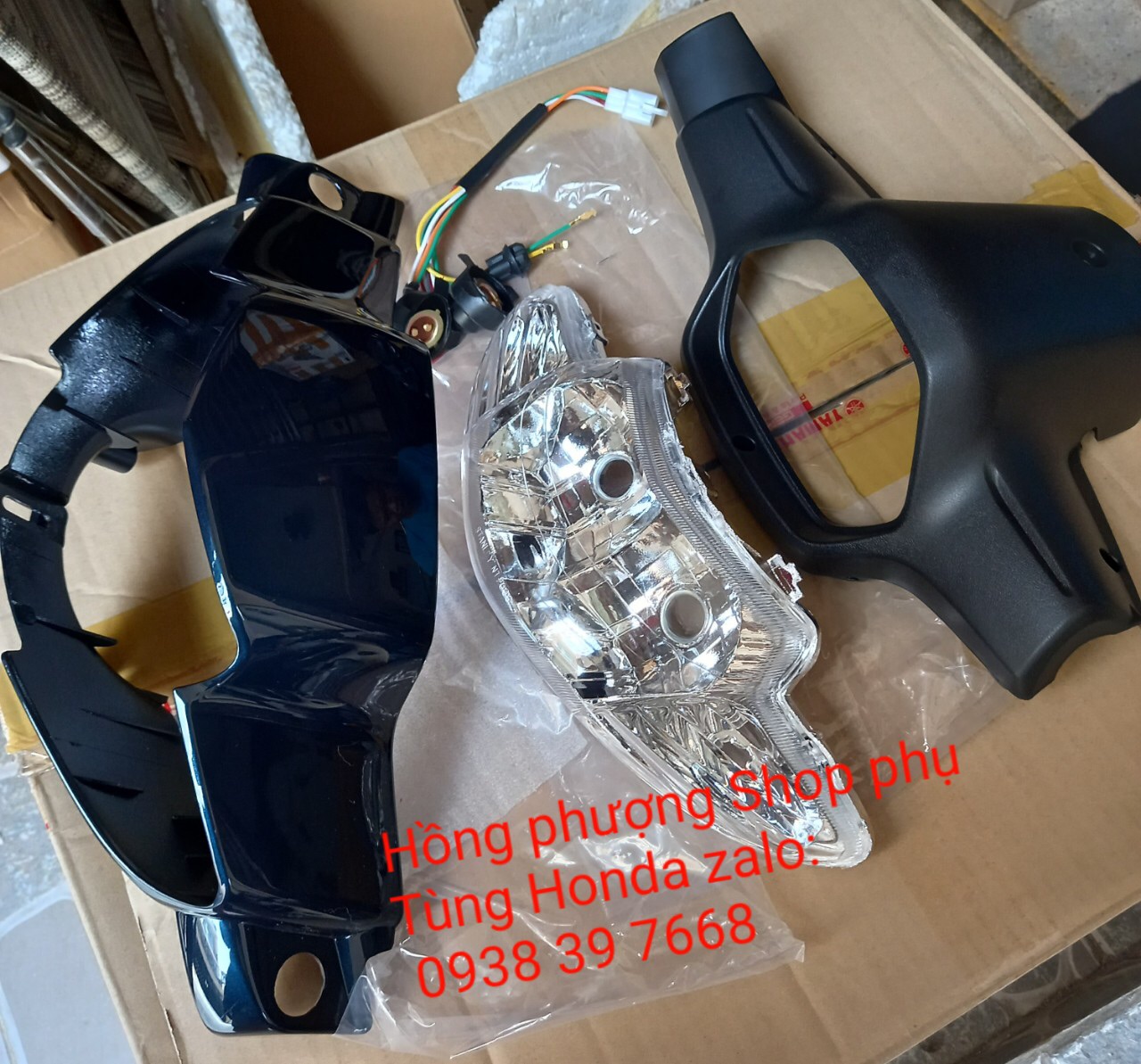 [HCM]Combo Trọn bộ đầu đèn cho xe Wave Alpha 2 bóng Thắng Đùm