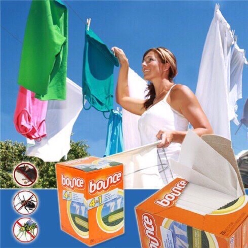 GIẤY THƠM QUẦN ÁO BOUNCE 160 TỜ