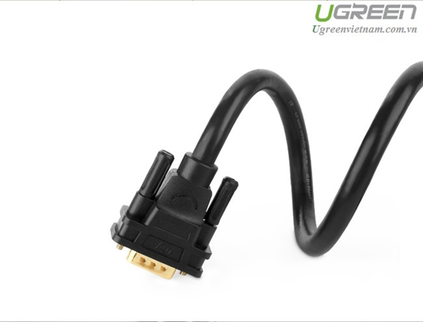 Cáp VGA 3+6C dài 2M cho Màn Hình, Máy Chiếu  Ugreen 11646 Cao Cấp