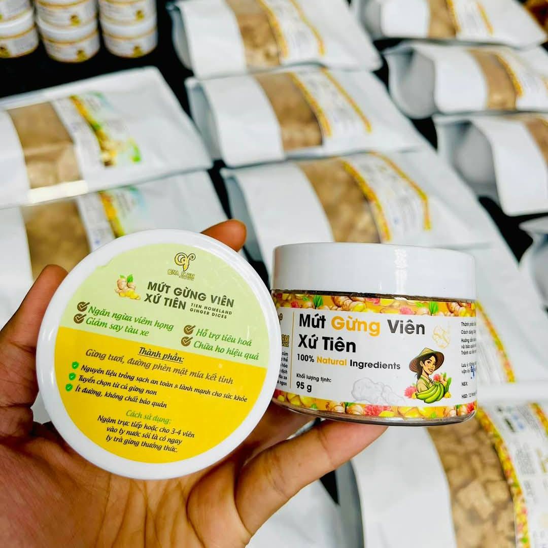 Mứt gừng viên xứ Tiên