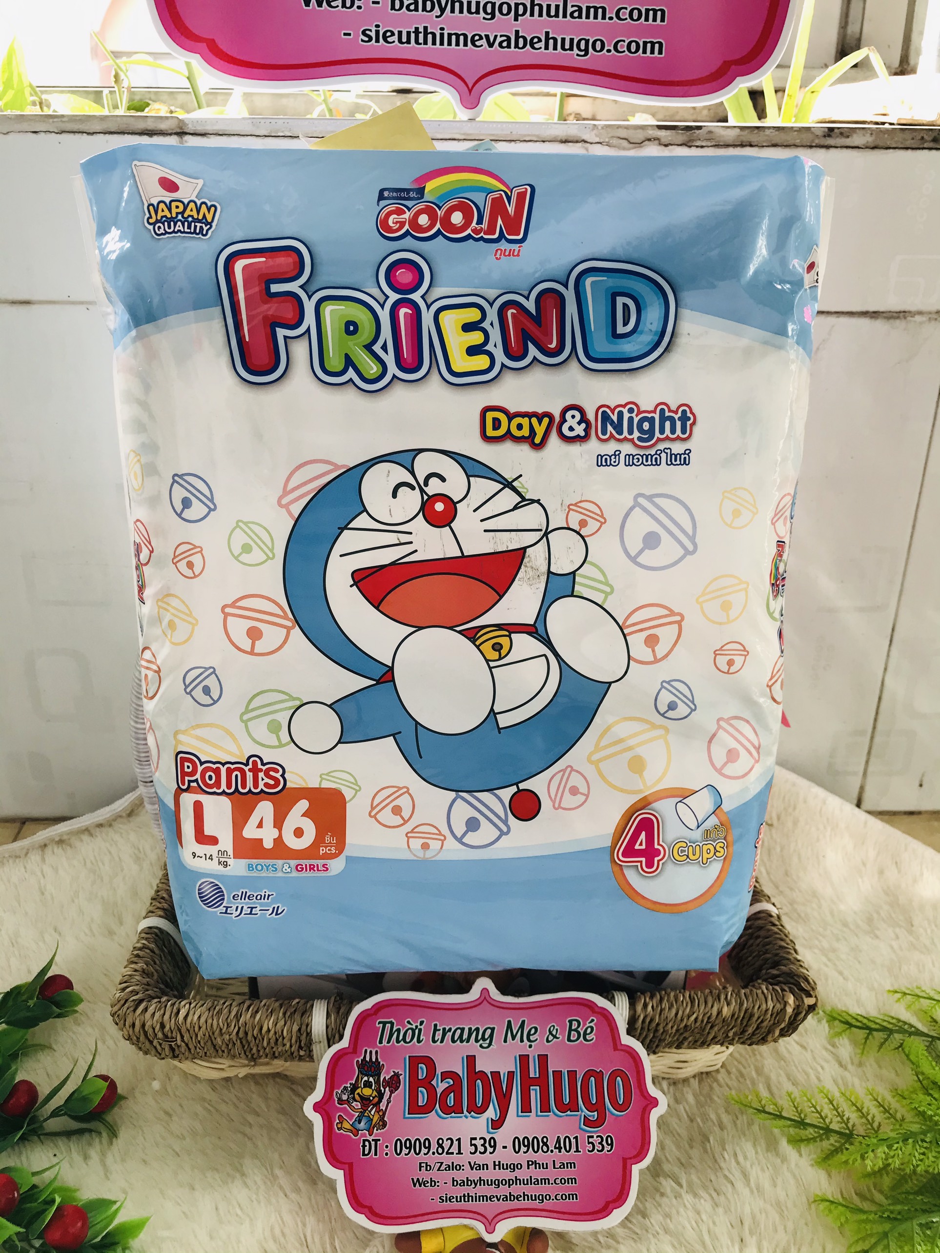 Tã quần Goon Friend size L - 46 miếng (Cho bé 9 - 14kg)