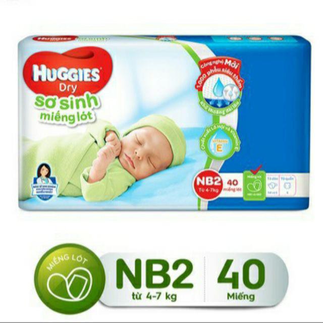 Miếng lót sơ sinh Huggies Dry NB1 - 100 miếng