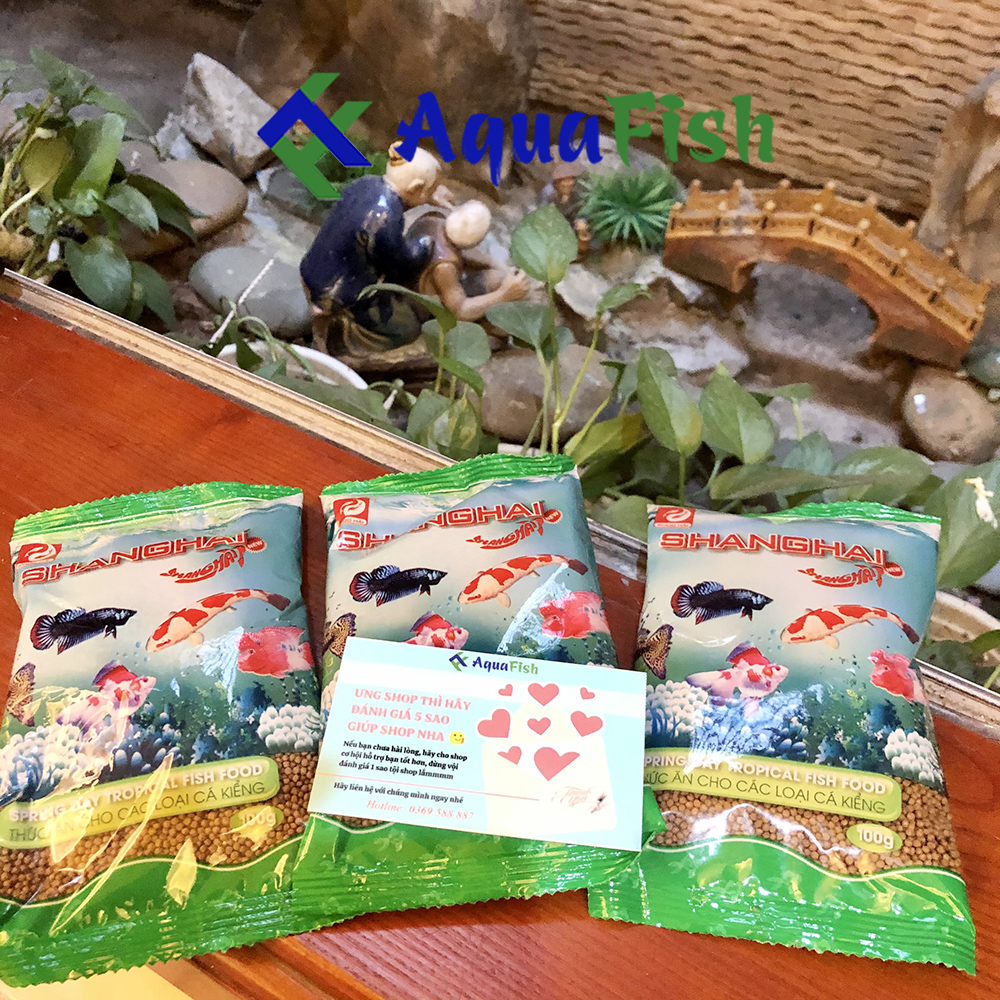 Thức Ăn Cho Cá Lên Màu Shanghai Gói 100gr