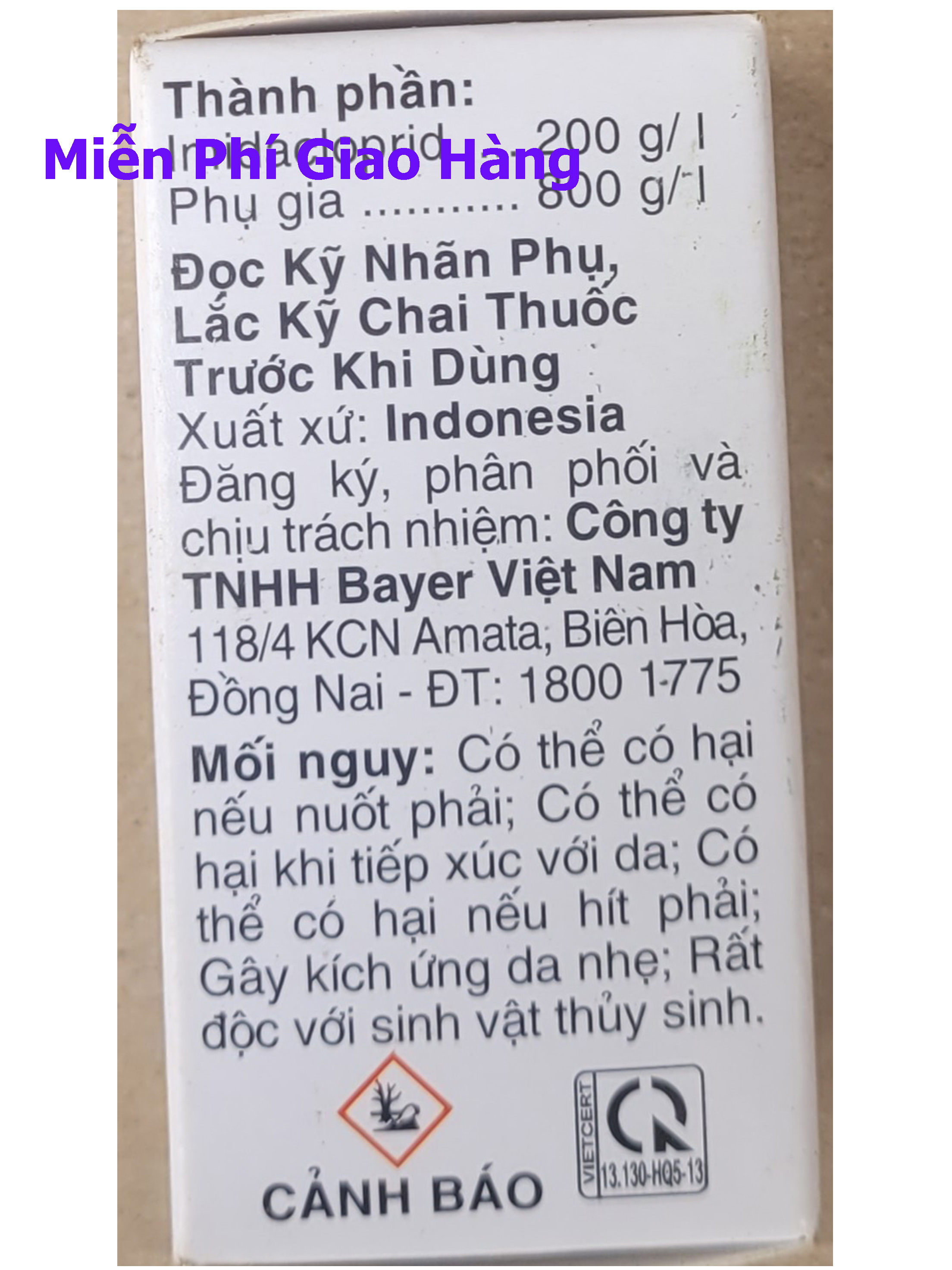 Thuốc trừ bọ trĩ Confidor 200SL 20ml