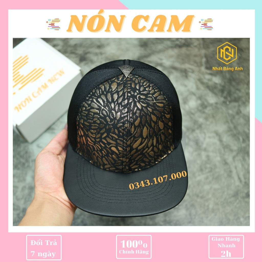 Nón snapback chính hãng full hộp , nón kết đẹp nón cam họa tiết 2021