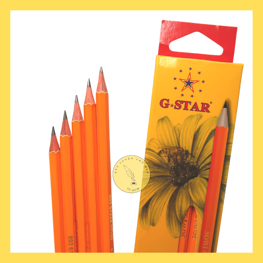 Hộp 12 cây bút chì 2B G-star