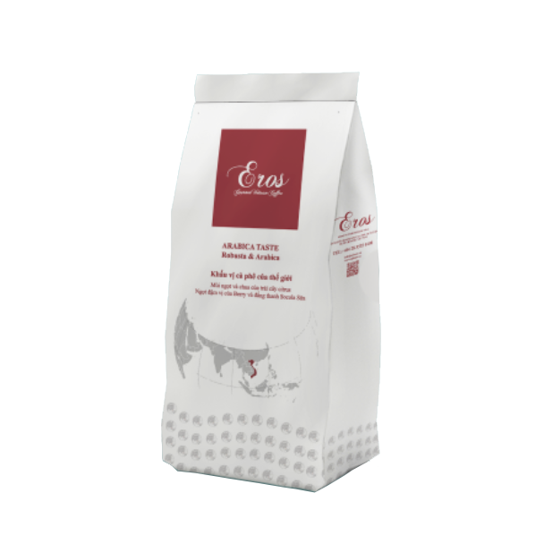 Cà phê hạt Eros Arabica Taste 500g/túi dành cho máy pha cafe Breville