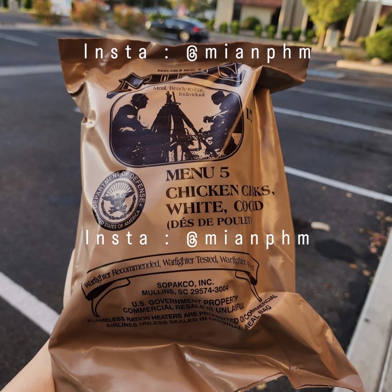 MRE Đồ ăn quân đội Mỹ ( Set A gồm Menu từ 1-12 )