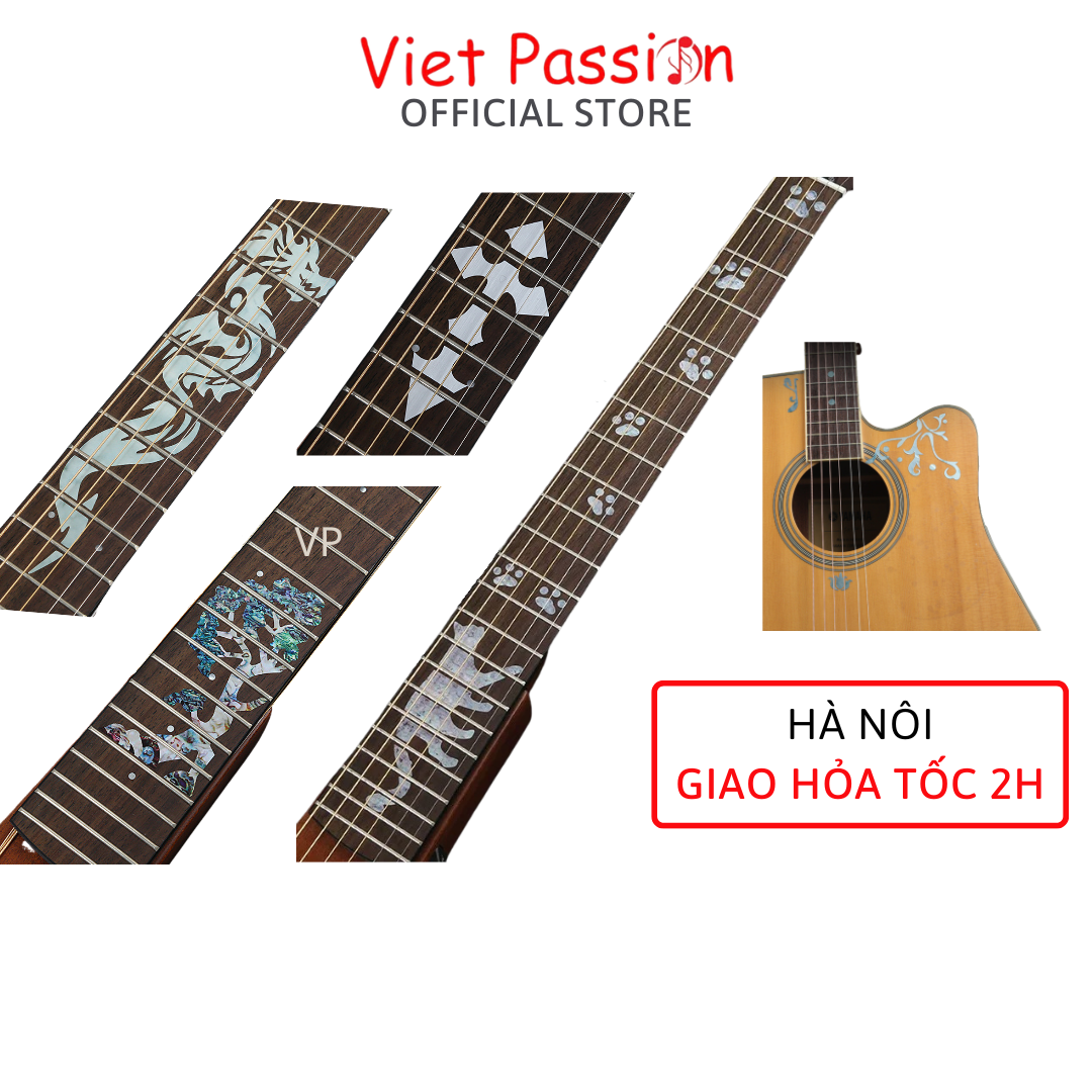 Sticker Miếng dán trang trí cần đàn guitar Viet Passion
