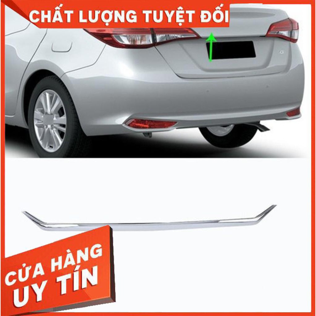 Ốp tay mở cốp, ốp viền cốp xe toyota vios 2019- 2020 - 2021 - 2022 - 2023 hàng inox cao cấp