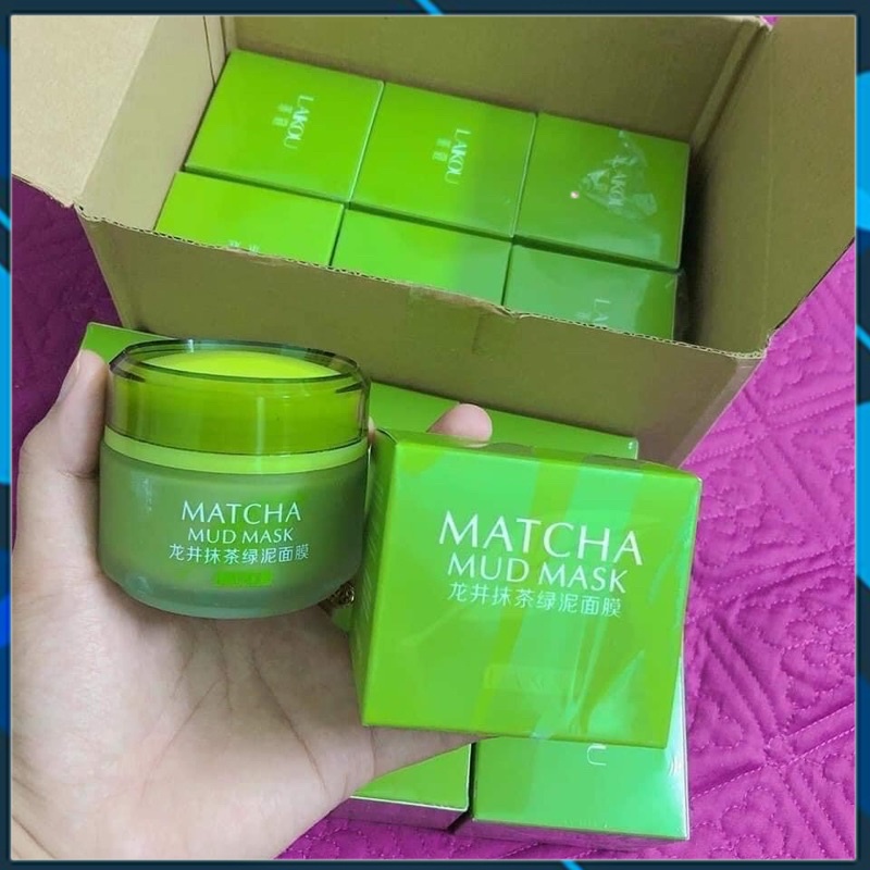 mặt nạ bùn Matcha mask laikou