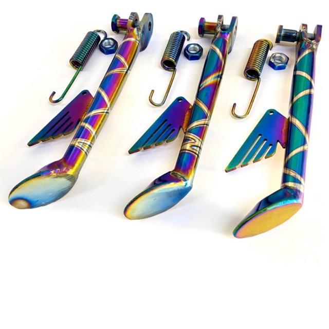 Chân chống Inox 7 màu 304 gắn thông dụng các dòng xe.