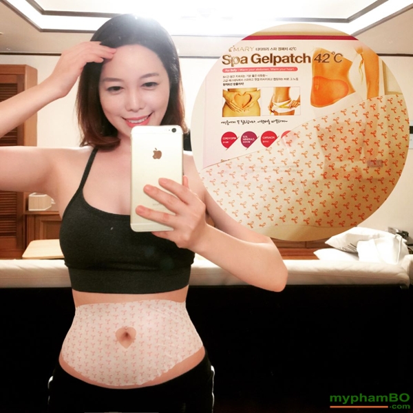 Miếng Dán Tan Mỡ Bụng Spa Gel Patch 42°C Hàn Quốc